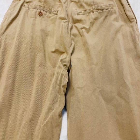 Ralph Lauren Purple Label Wide Leg Khaki Pant - Picture 5 of 7